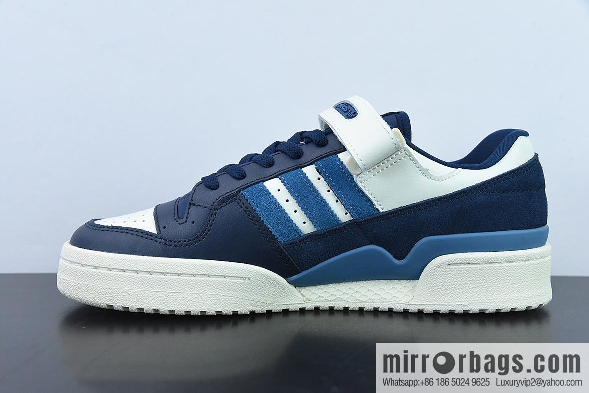 Adidas Originals Forum 84 Low Navy Blue Low Top Casual Board Shoes, a must-have in autumn, item number GX2162