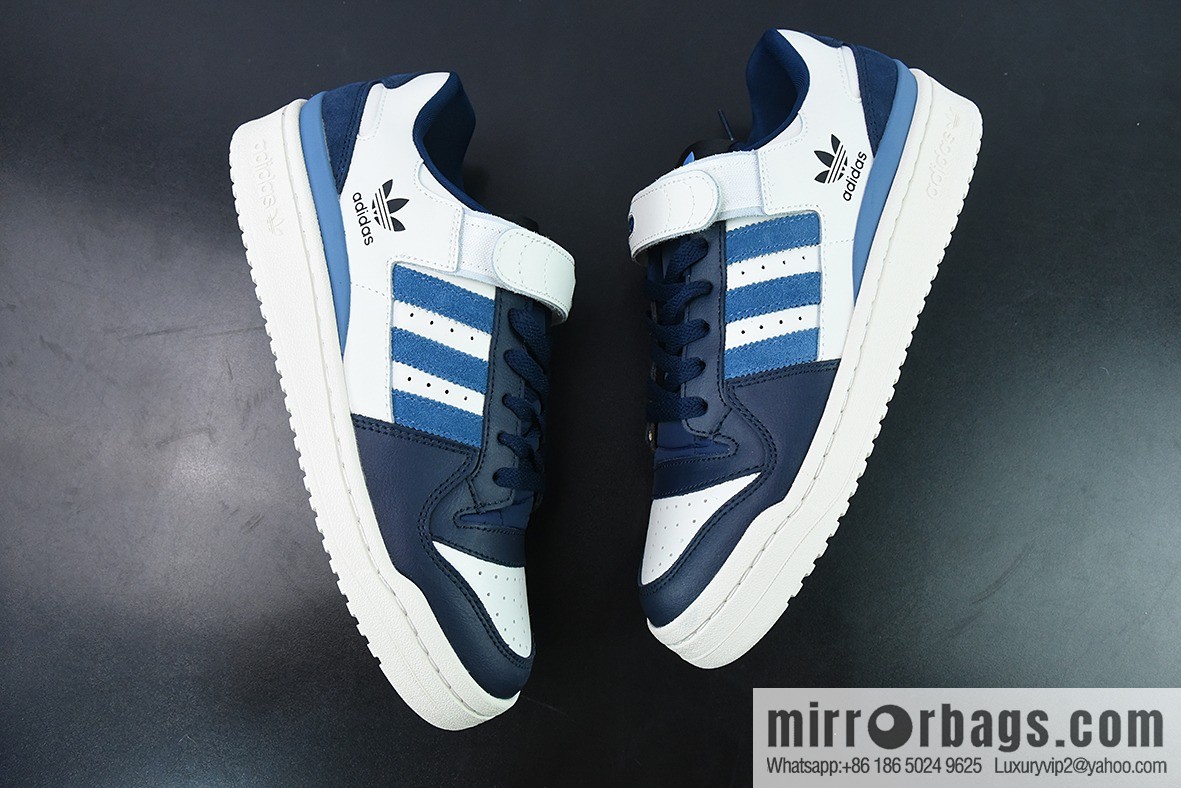 Adidas Originals Forum 84 Low Navy Blue Low Top Casual Board Shoes, a must-have in autumn, item number GX2162