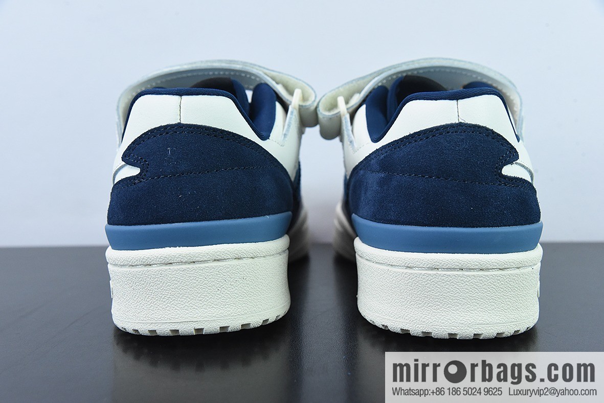 Adidas Originals Forum 84 Low Navy Blue Low Top Casual Board Shoes, a must-have in autumn, item number GX2162