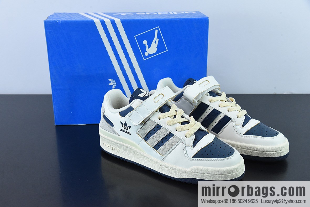Adidas Forum 84 Low Clover Low Bang Classic velcro Vintage Board Shoes Unisex Trend Top Leather Casual Shoes Official Item Number: GZ6427
