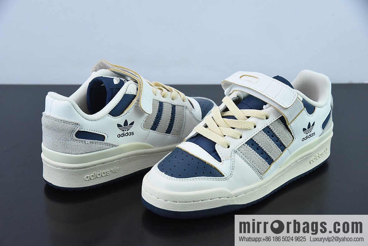 Adidas Forum 84 Low Clover Low Bang Classic velcro Vintage Board Shoes Unisex Trend Top Leather Casual Shoes Official Item Number: GZ6427