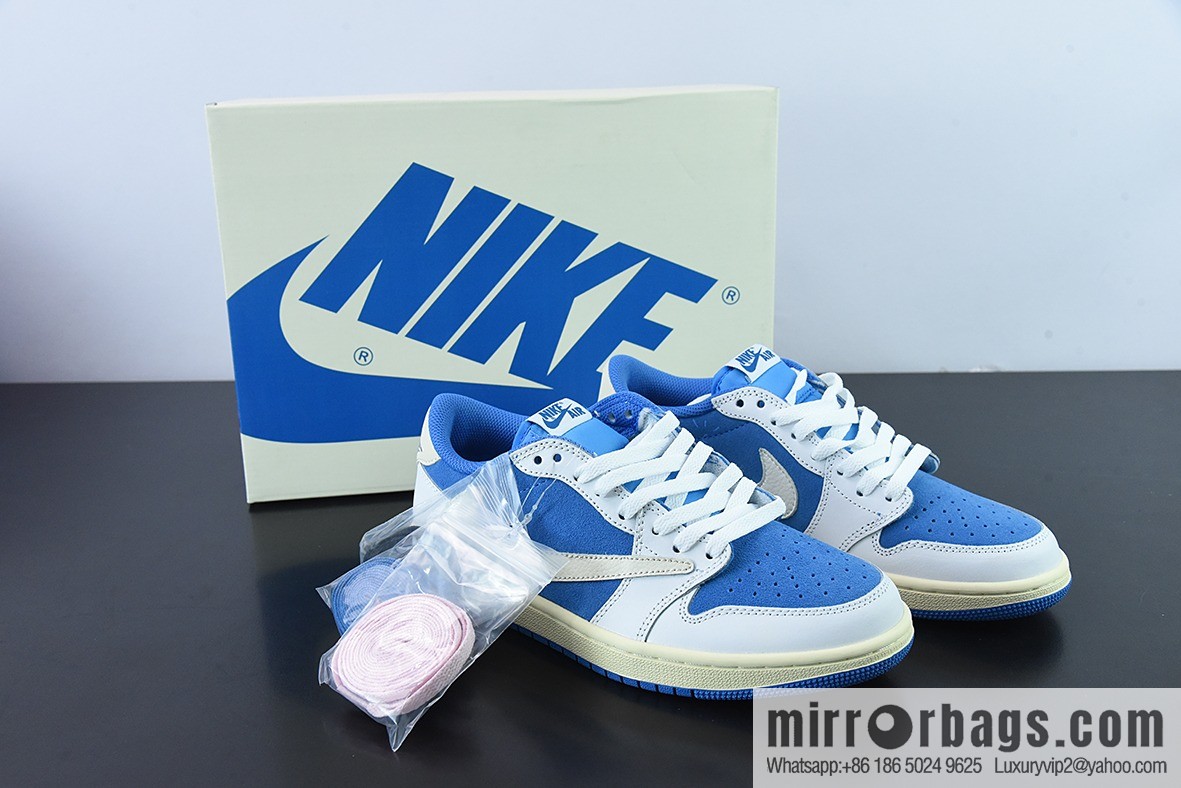 Fragment x Travis Scott x Air Jordan 1 Low three-party joint barb low-top casual board shoes original box Shipping number: CQ4277 212