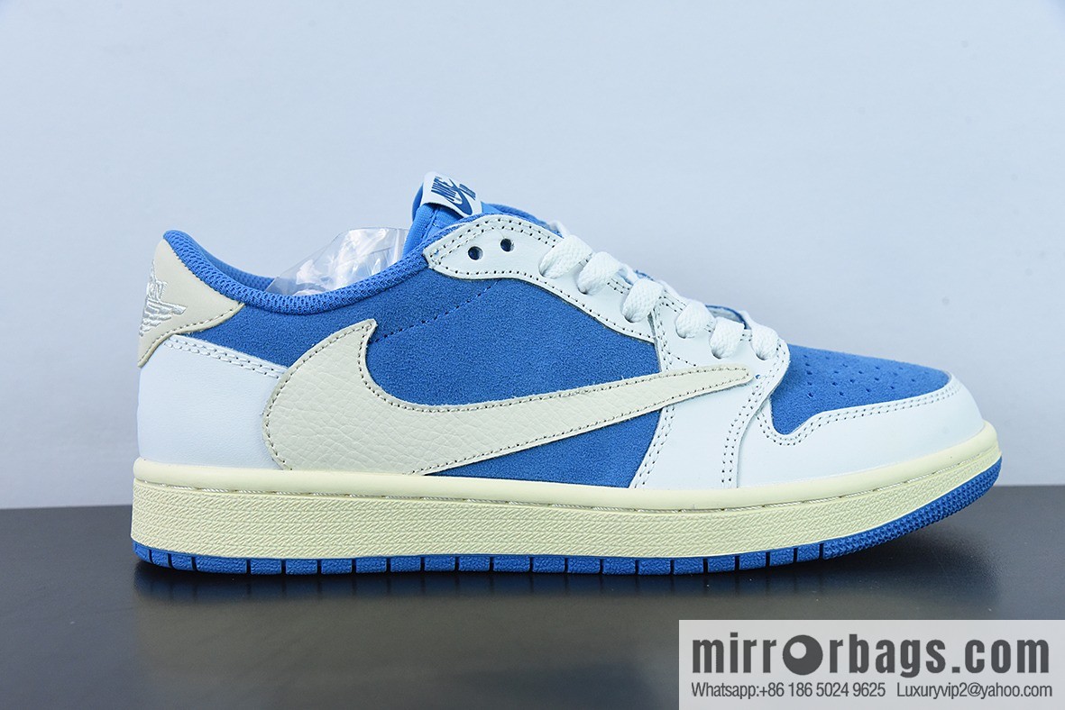 Fragment x Travis Scott x Air Jordan 1 Low three-party joint barb low-top casual board shoes original box Shipping number: CQ4277 212