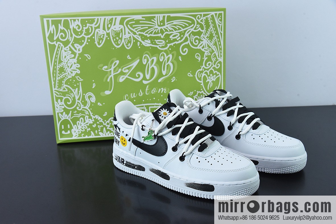 Nike Air Force 1 Low smiley strap creative custom Air Force One low-top sports and leisure shoes, item number: CW2288-111