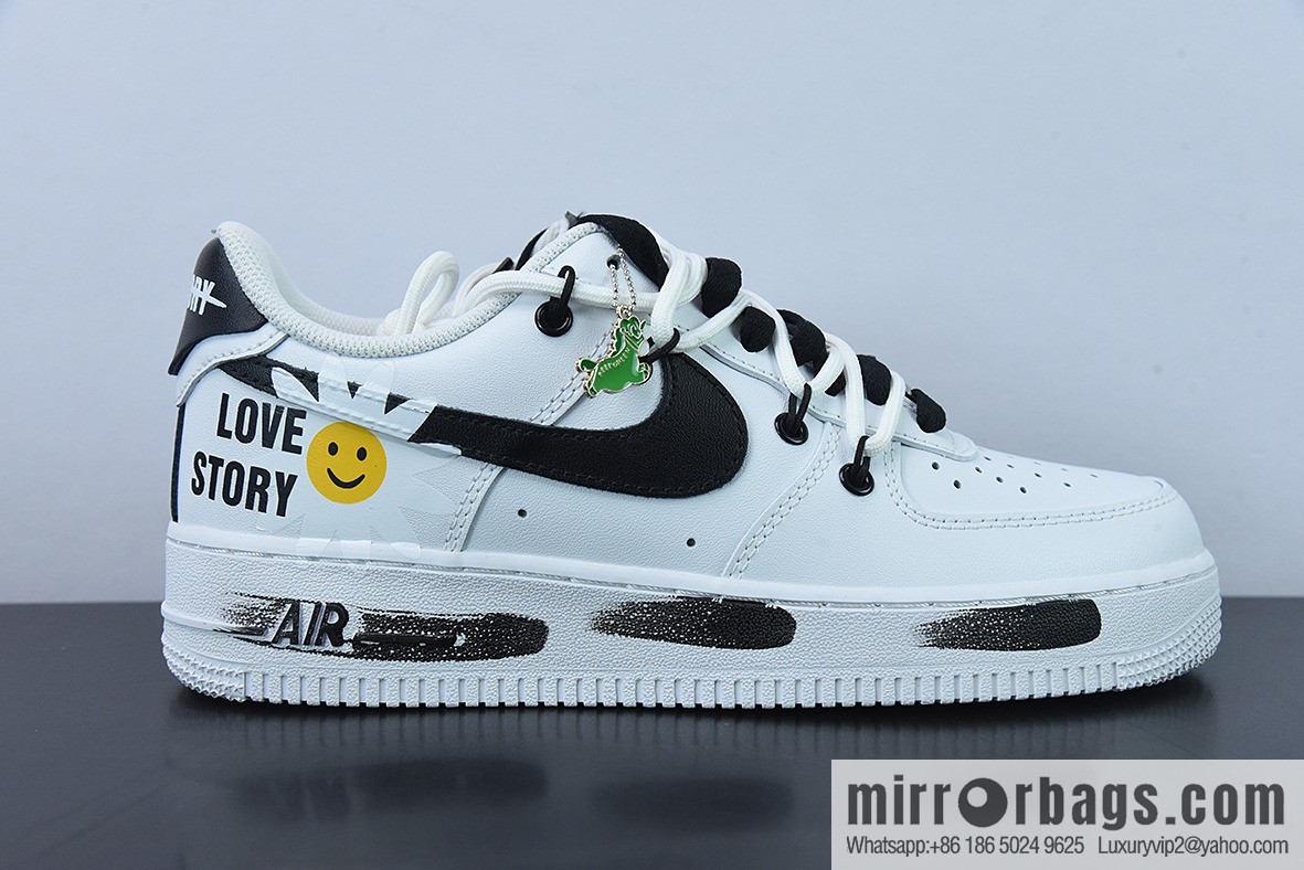 Nike Air Force 1 Low smiley strap creative custom Air Force One low-top sports and leisure shoes, item number: CW2288-111