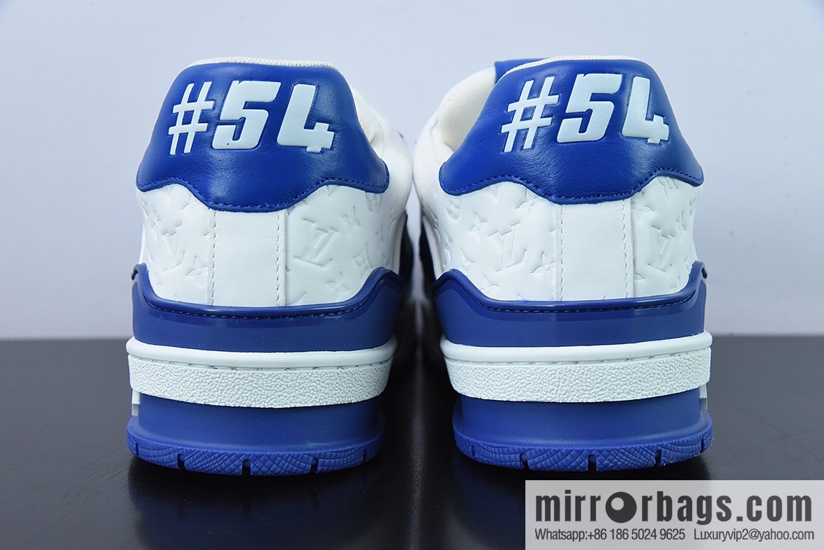 LV/Louis Vuitton 2021s LV Trainer limited joint name, the latest color scheme in autumn men's sneakers
