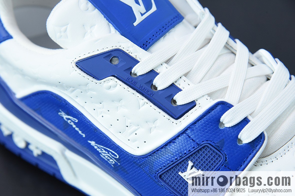 LV/Louis Vuitton 2021s LV Trainer limited joint name, the latest color scheme in autumn men's sneakers