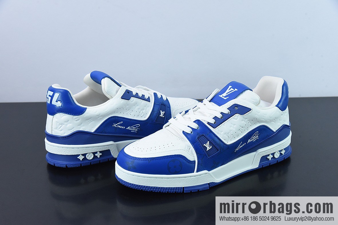 LV/Louis Vuitton 2021s LV Trainer limited joint name, the latest color scheme in autumn men's sneakers