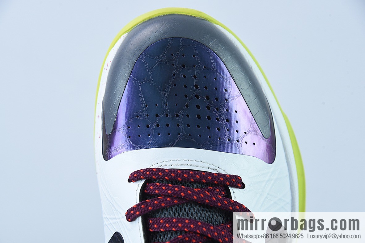 Nike Zoom Kobe 5 ZK5 clown white purple green Kobe 5 generation sneakers s2 pure Original small 0.5-1 size, item number: CD4991-100