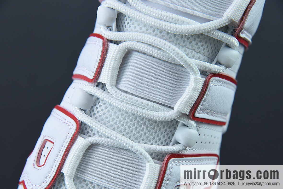 Air More Uptempo Pure White Red Blue Unisex Sneakers of the same style Item number: DX2662 100
