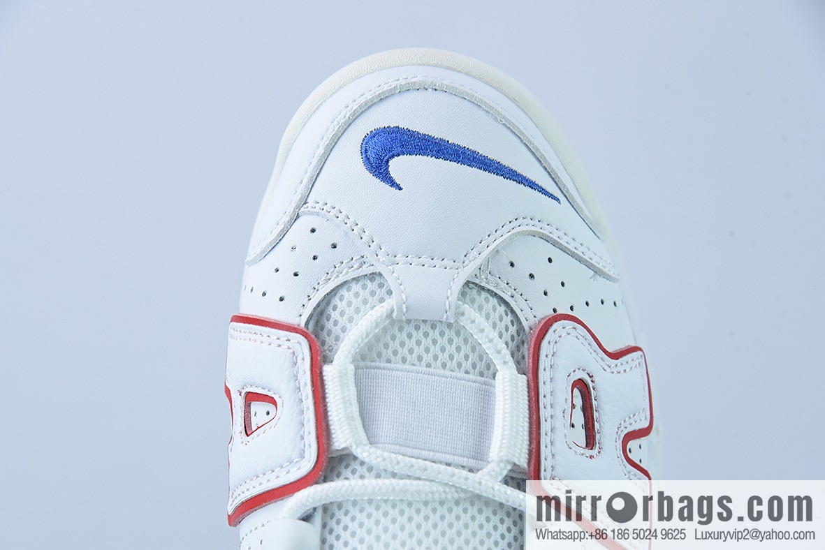 Air More Uptempo Pure White Red Blue Unisex Sneakers of the same style Item number: DX2662 100