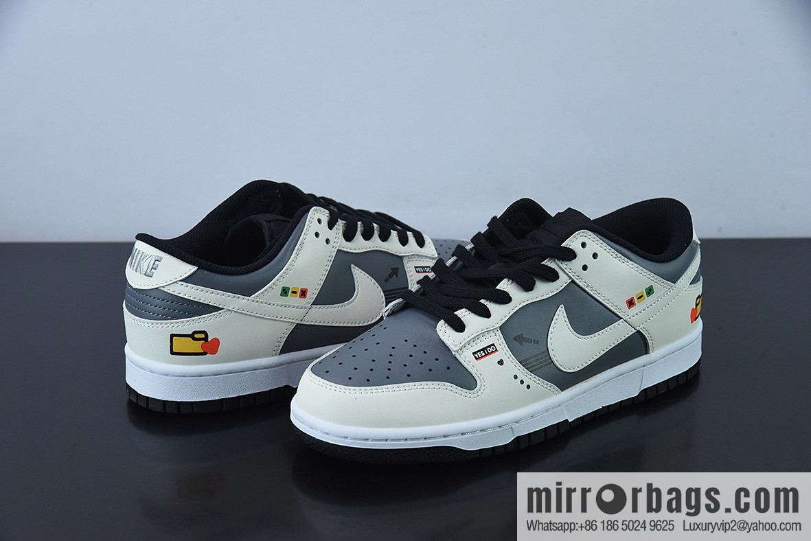 NK Dunk SB Low custom color scheme Video game pixel By You exclusive custom personalized shoes, item number: DD8012-006
