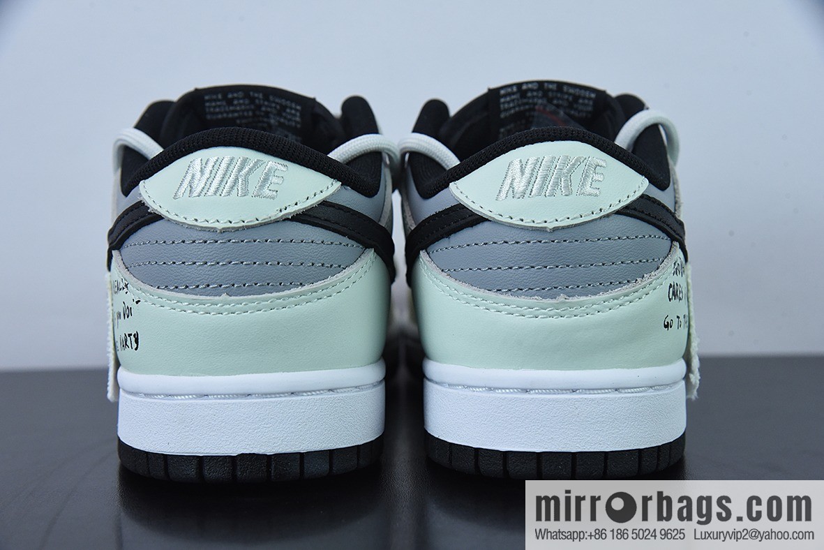 NK Dunk Low Retro deconstruction custom color scheme beige gray black smiley face low-top casual board shoes, item number: DD1391-100