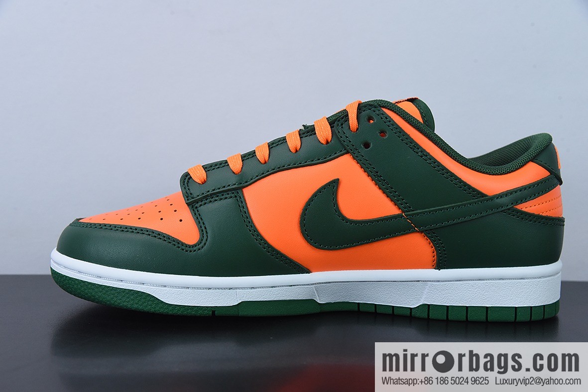 NK Dunk Low orange green Unisex same sports shoes DD1391-300
