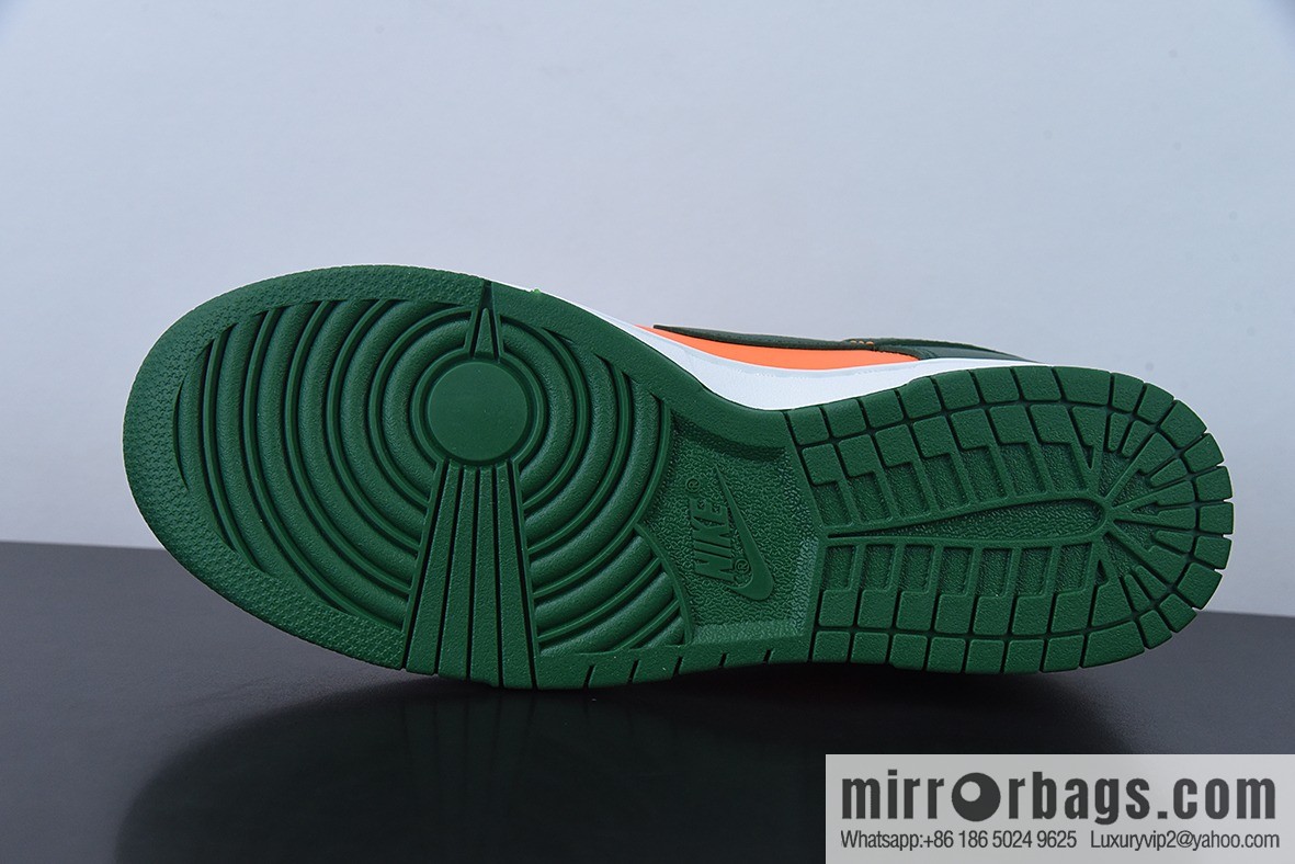 NK Dunk Low orange green Unisex same sports shoes DD1391-300