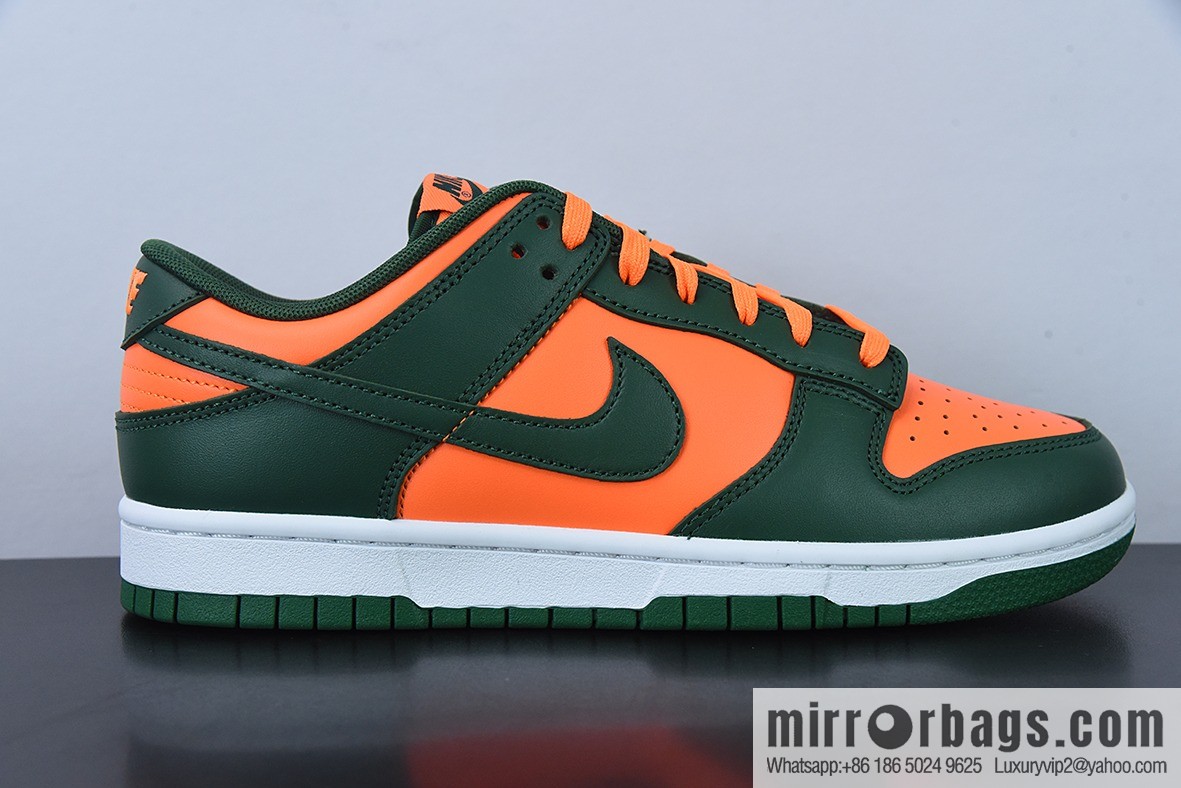 NK Dunk Low orange green Unisex same sports shoes DD1391-300