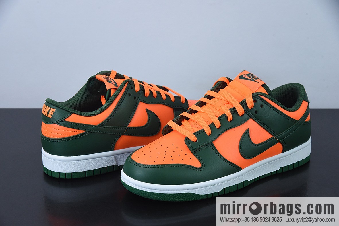 NK Dunk Low orange green Unisex same sports shoes DD1391-300