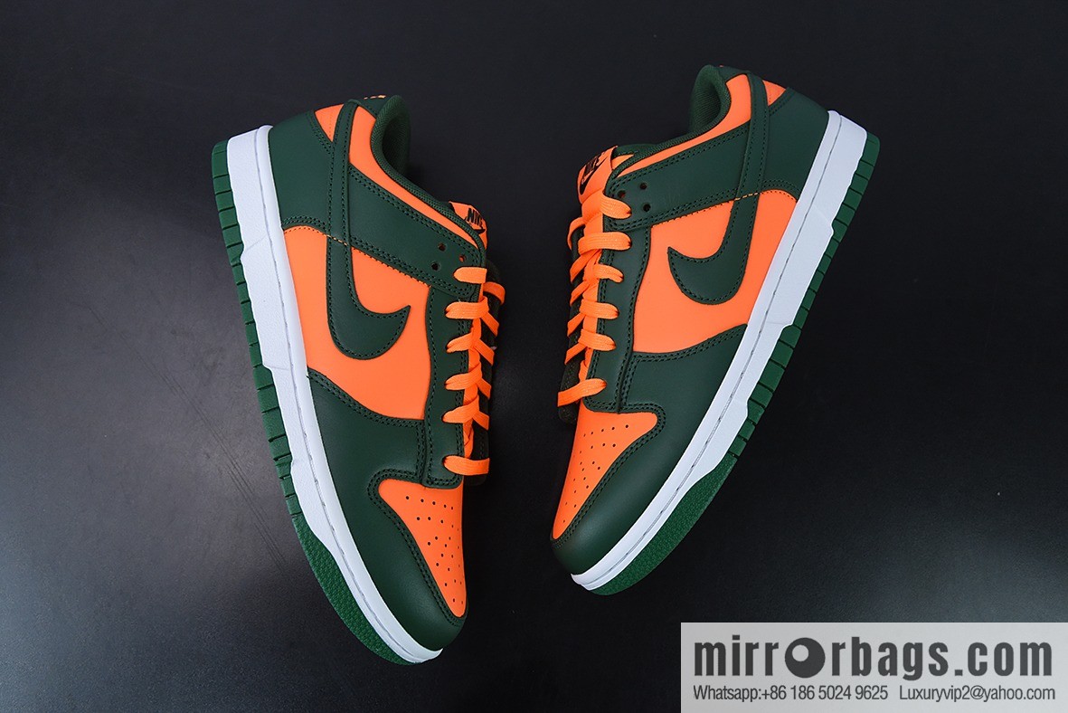NK Dunk Low orange green Unisex same sports shoes DD1391-300