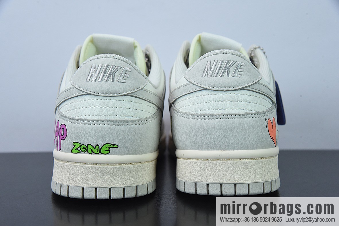 Niek dunk low gray graffiti, low-top leisure sports skateboard, item number: DD1503-107