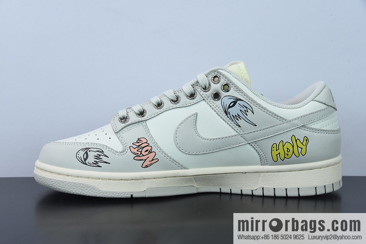 Niek dunk low gray graffiti, low-top leisure sports skateboard, item number: DD1503-107