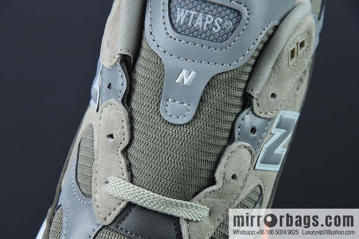 WTAPS x New Balance M992WT New Balance NB992 joint president Vintage jogging shoes, gray-green