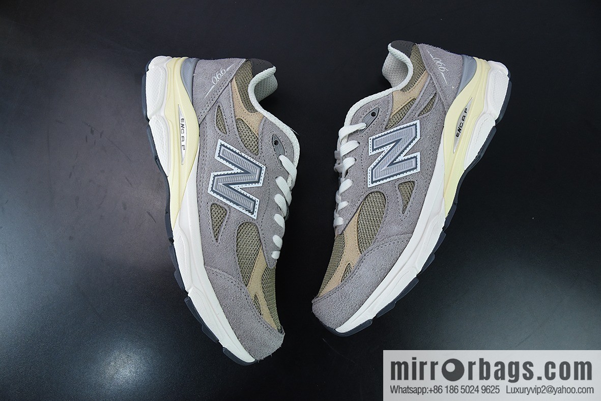 New Balance 990 V3 Gray Brown American Official Vintage Leisure Sports Jogging Shoes Item Number: M990TG3