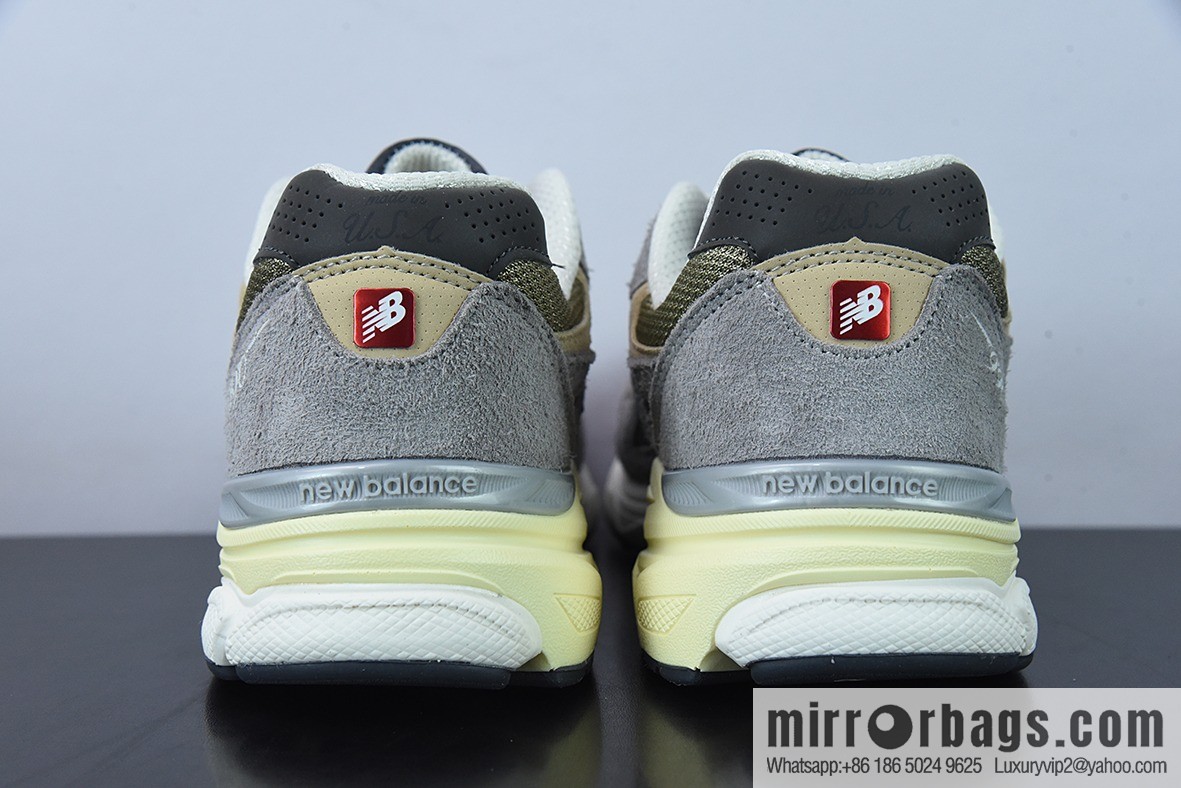 New Balance 990 V3 Gray Brown American Official Vintage Leisure Sports Jogging Shoes Item Number: M990TG3