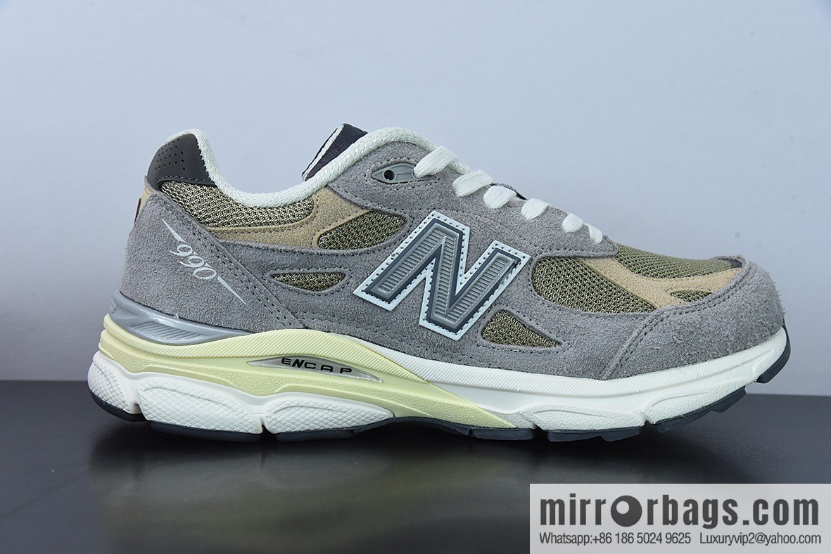 New Balance 990 V3 Gray Brown American Official Vintage Leisure Sports Jogging Shoes Item Number: M990TG3