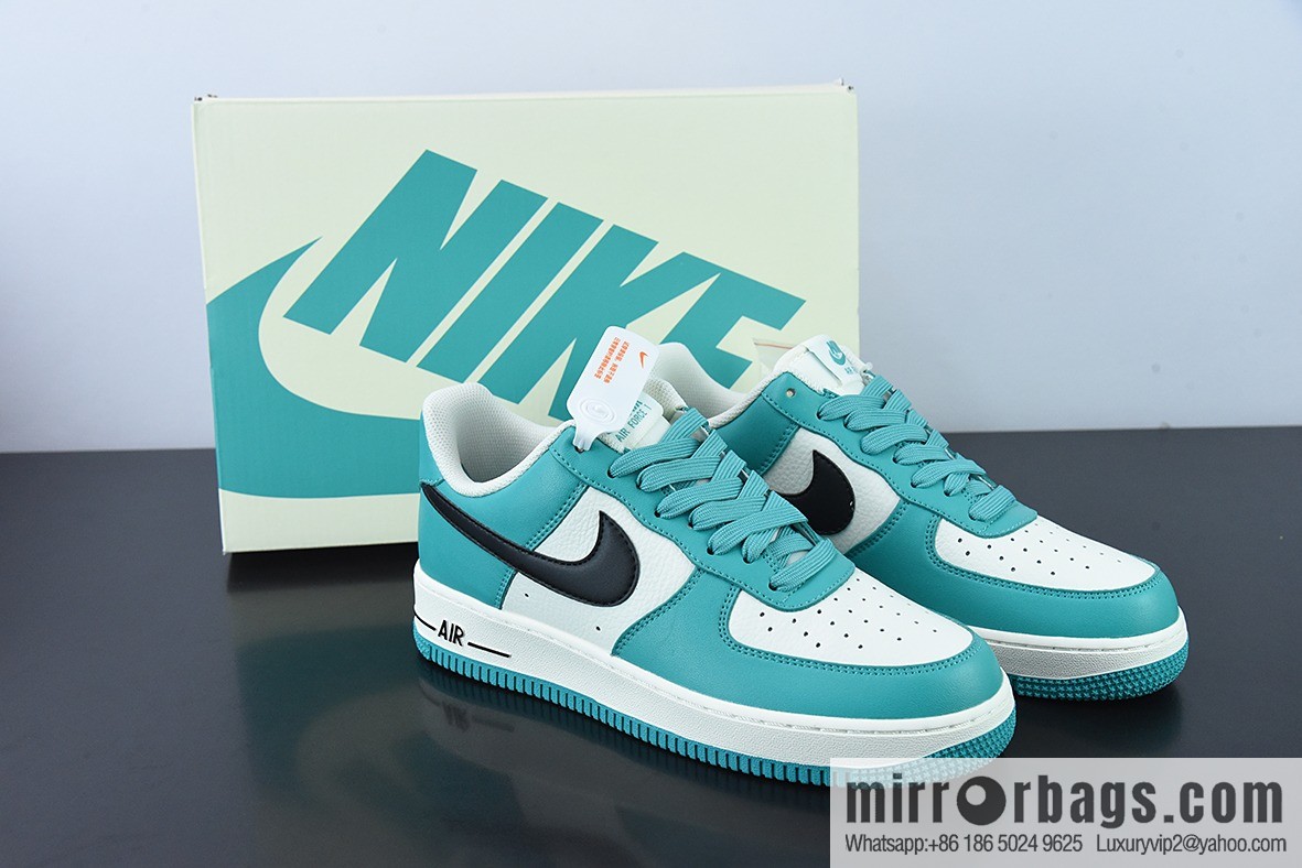 Nike Air Force 1 Low '07 meters black and green color scheme Air Force No. 1 low-top casual board shoes, item number: GH5696-302