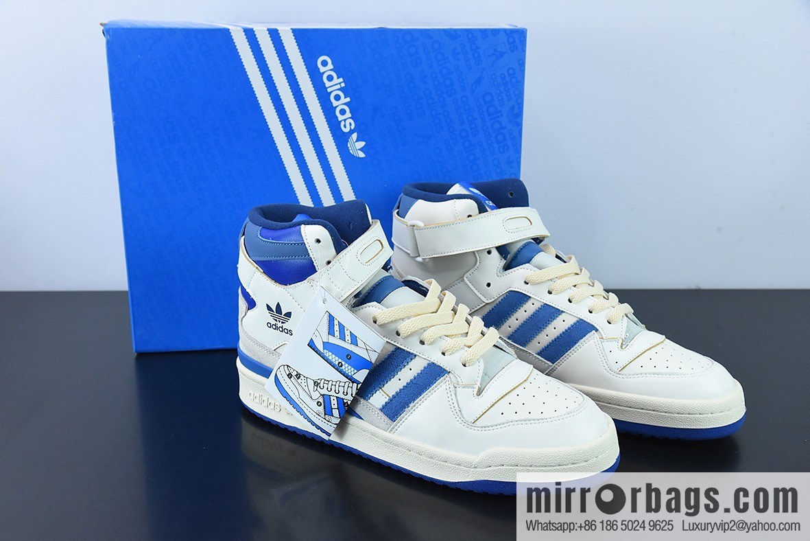 Adidas Forum 84 HIGH Clover high-top classic velcro Vintage board shoes, item number: FY7793