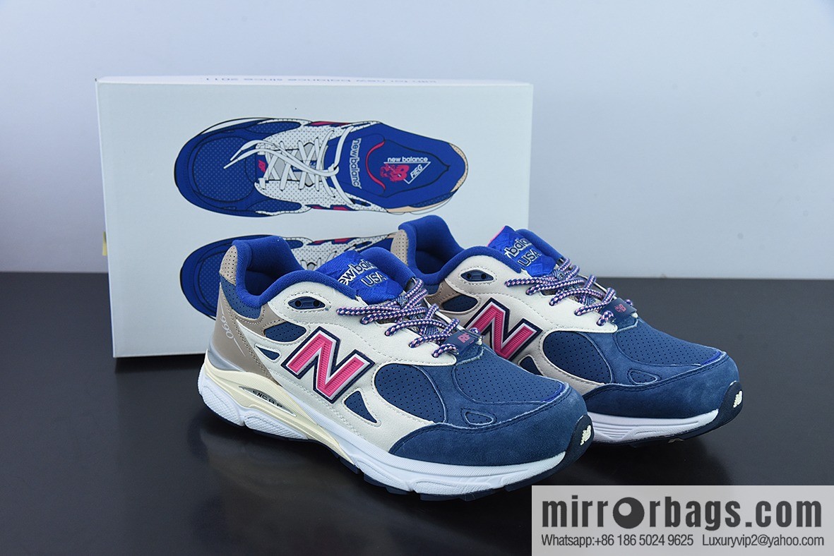 KHWFD New Balance NB990 series, high-end American Vintage casual running shoes M990KH3