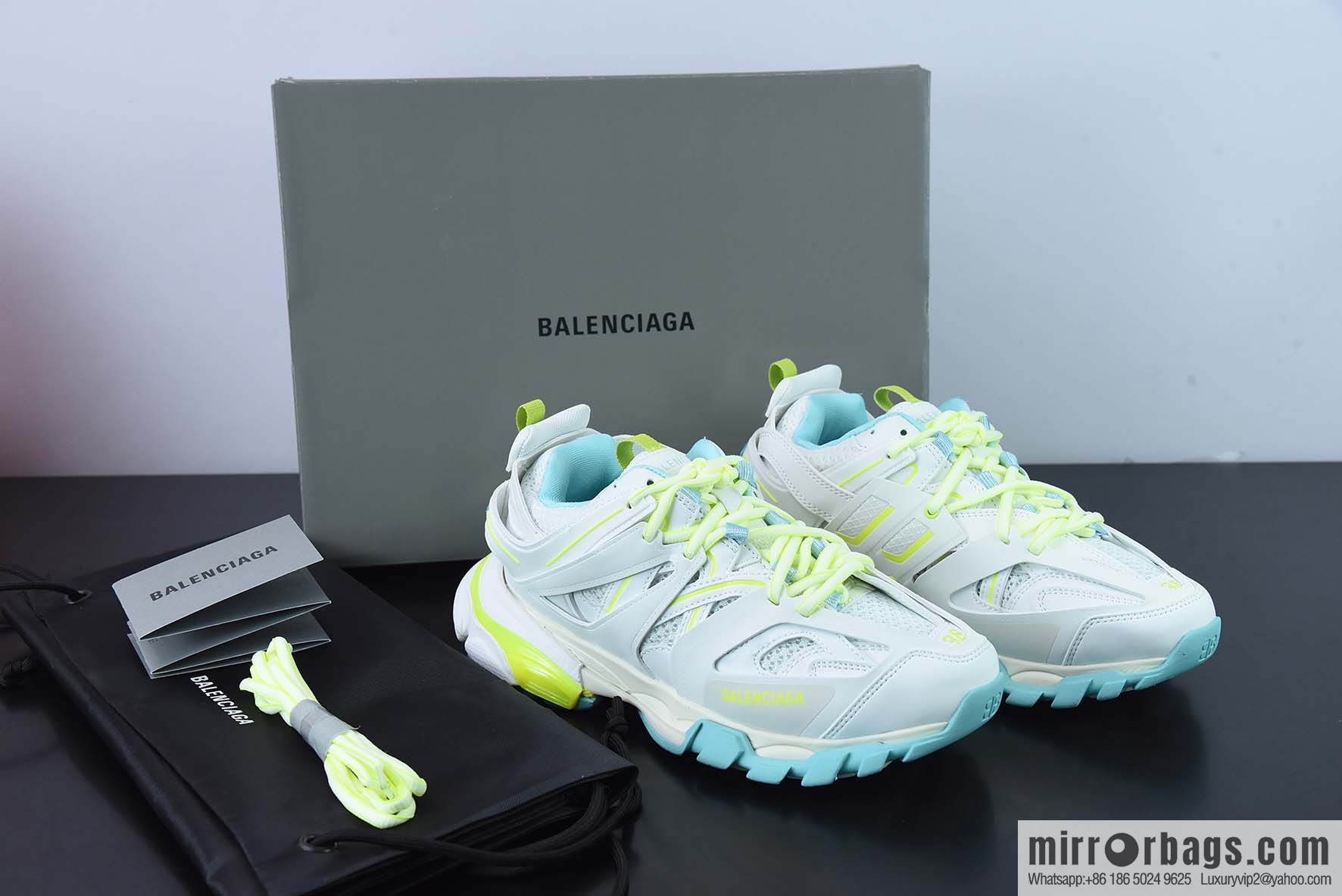 Balenciaga 3.0 Third Generation Outdoor Concept Shoes Balenciaga Sneaker Tess 3.0 White Blue Green 8106725471PP