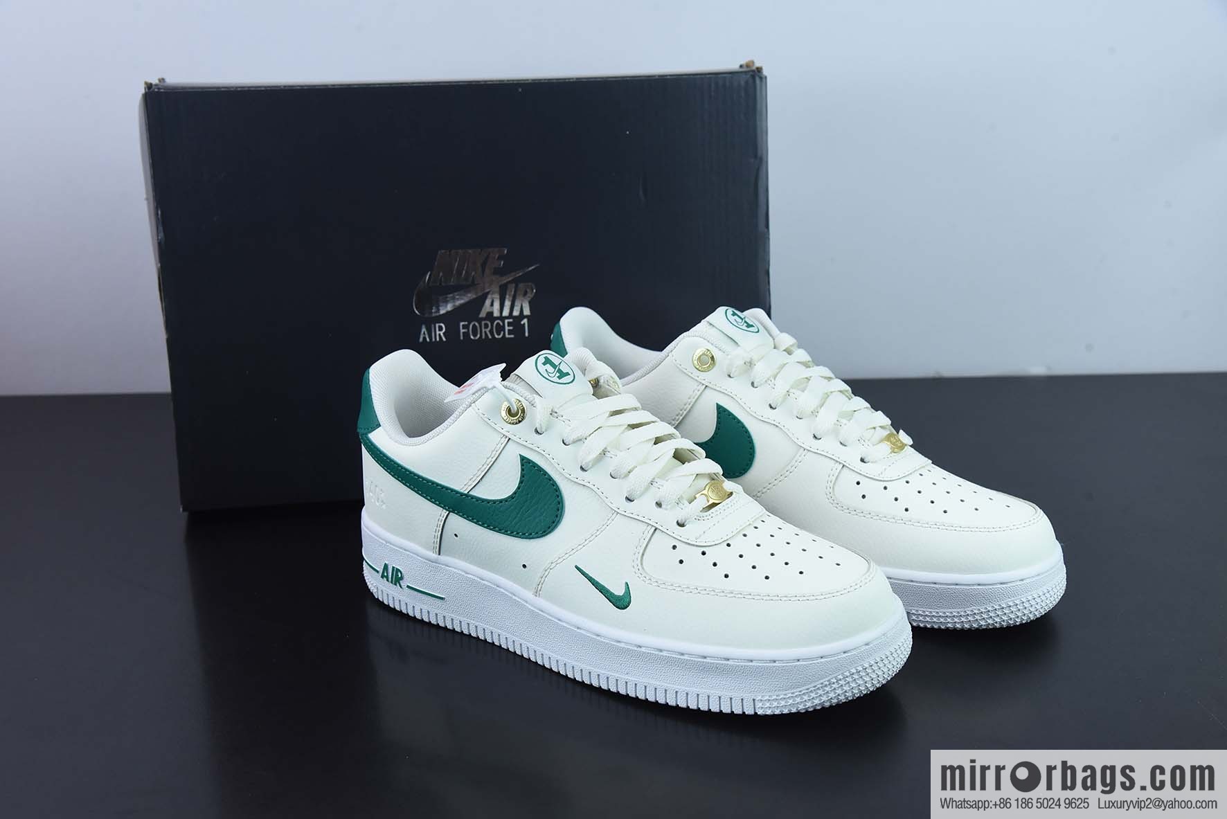 NIKE Air Force 1 '07 Low beige green green hook, Air Force No. 1 low-top casual board shoes, item number: DQ7582-101