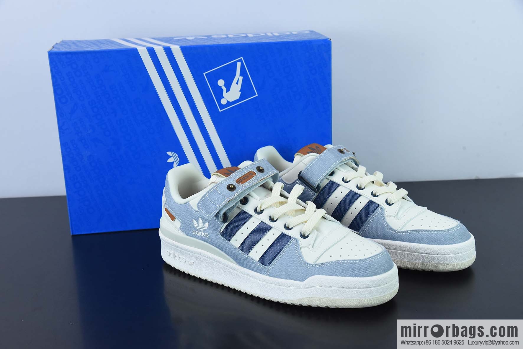 Adidas Forum 84 Low Clover Low Bang Classic velcro Vintage Board Shoes Unisex Trend Top Leather Casual Shoes SKU: HQ6334