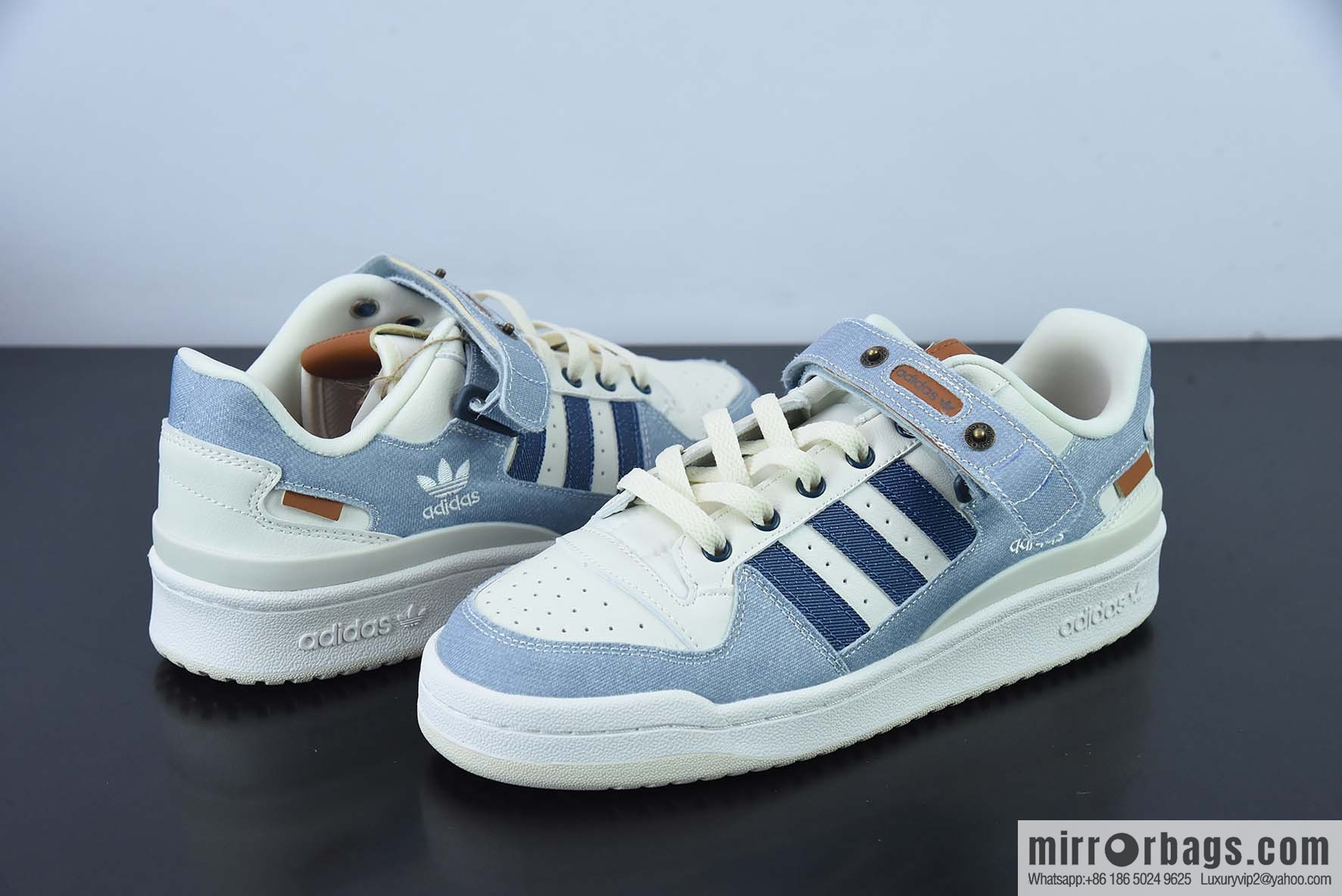 Adidas Forum 84 Low Clover Low Bang Classic velcro Vintage Board Shoes Unisex Trend Top Leather Casual Shoes SKU: HQ6334