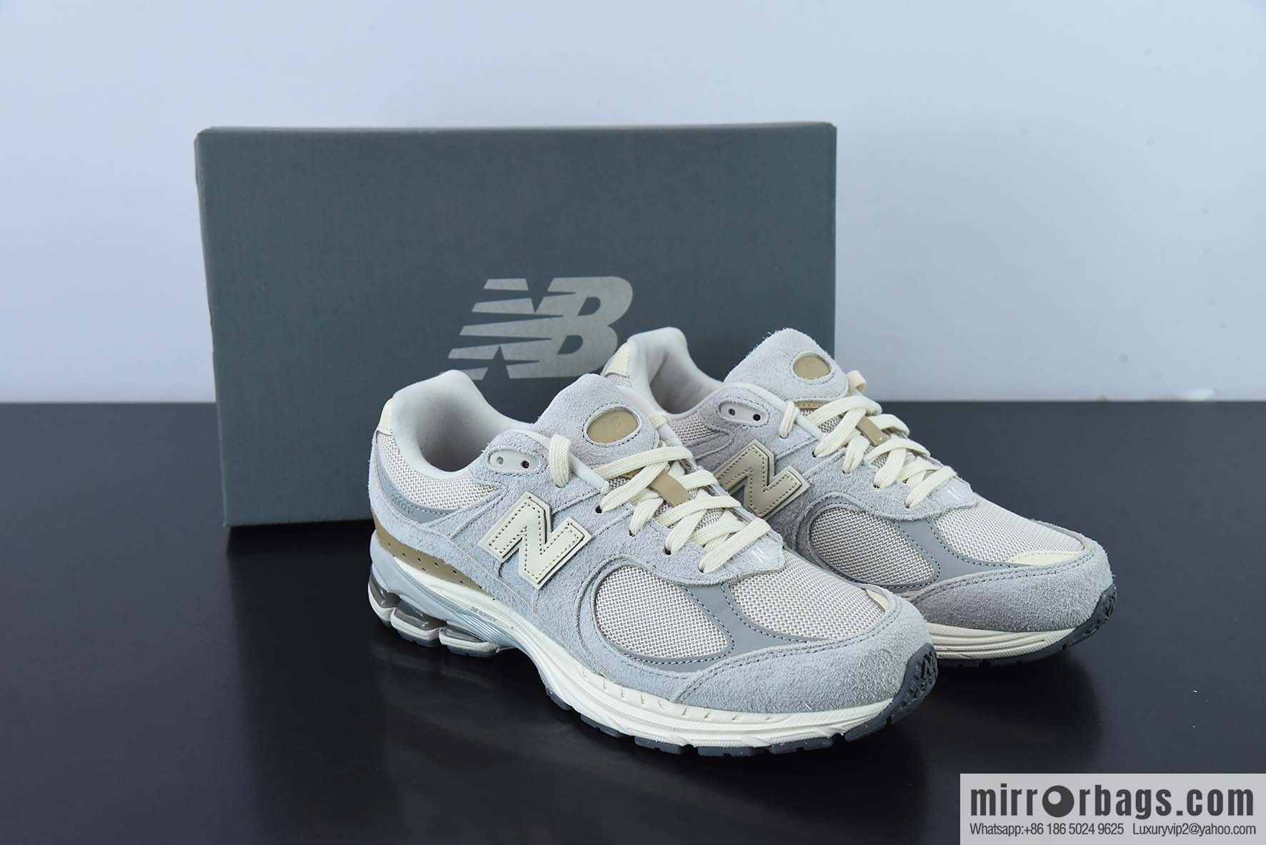 NewBalance 2002R trendy Vintage casual running shoes Unisex same style, gray and yellow, item number: M2002RSA