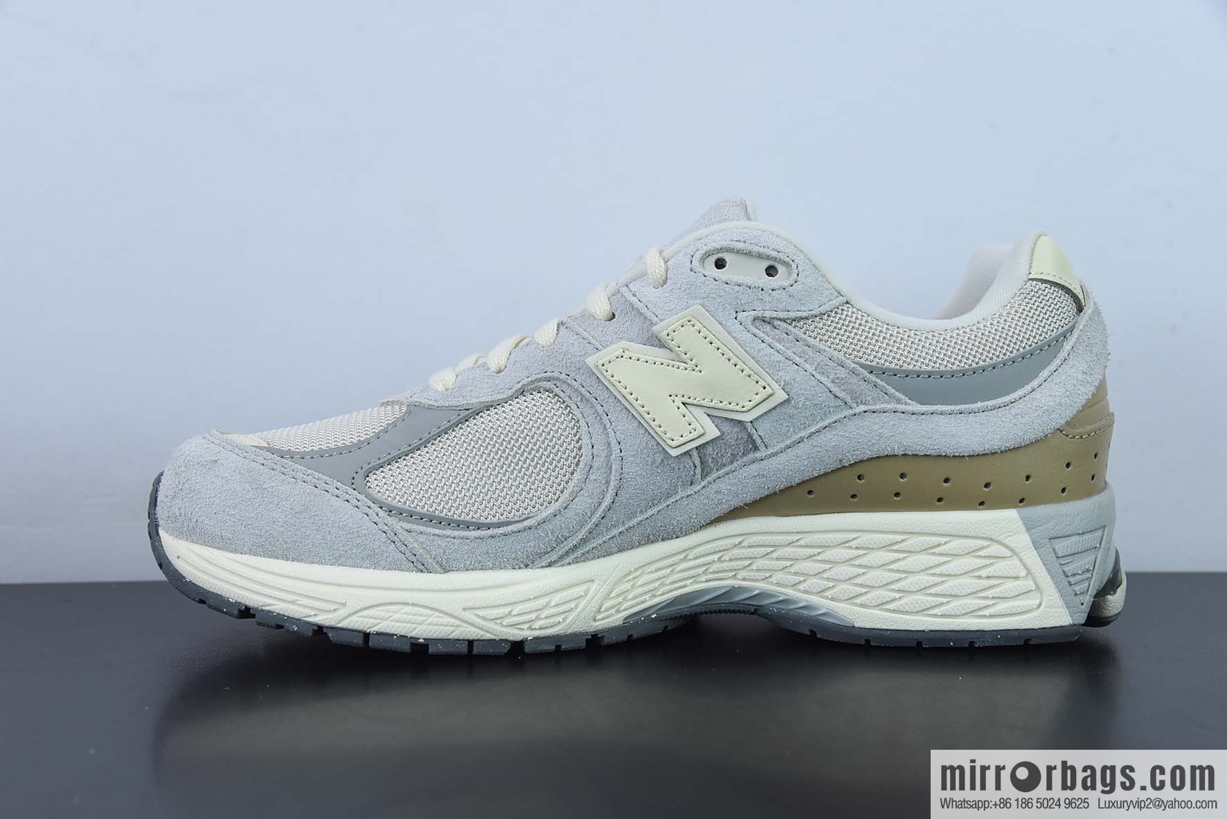 NewBalance 2002R trendy Vintage casual running shoes Unisex same style, gray and yellow, item number: M2002RSA