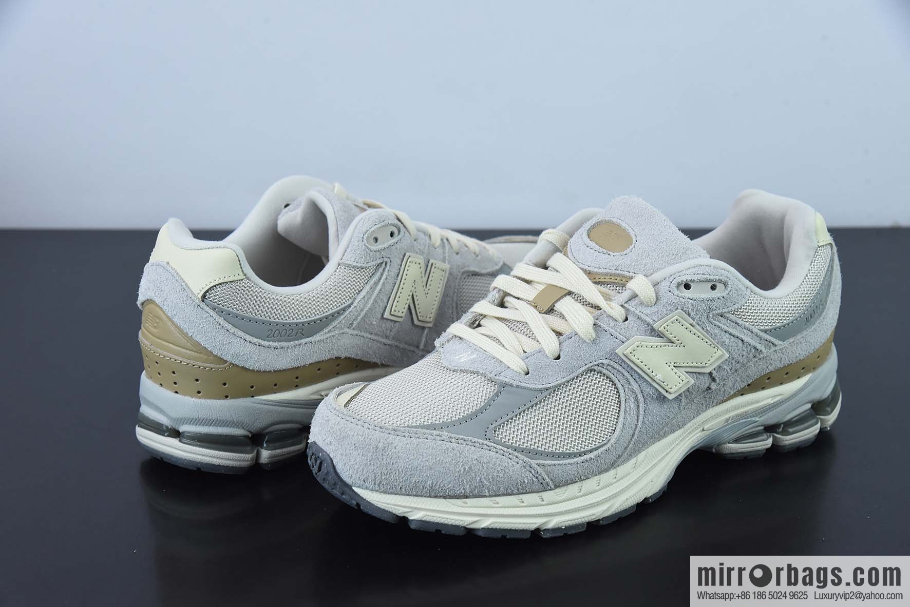 NewBalance 2002R trendy Vintage casual running shoes Unisex same style, gray and yellow, item number: M2002RSA
