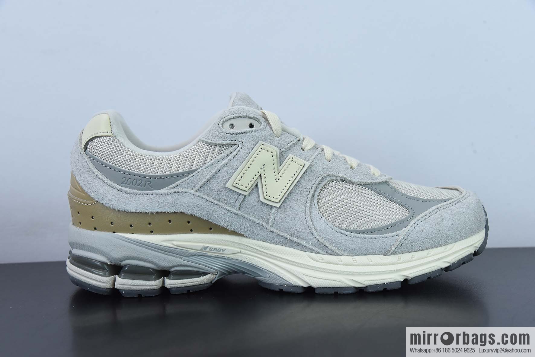 NewBalance 2002R trendy Vintage casual running shoes Unisex same style, gray and yellow, item number: M2002RSA