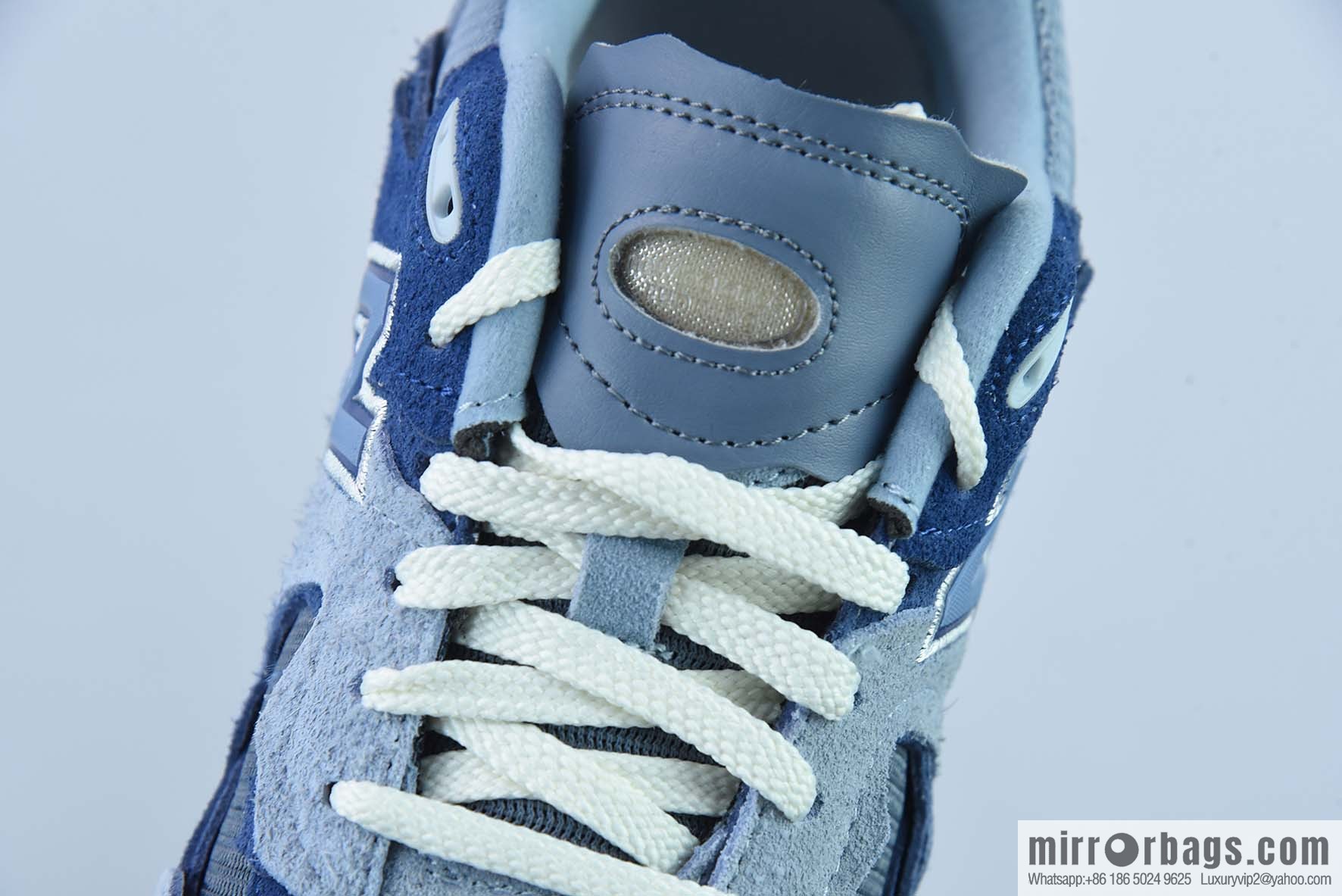 New Balance Patchwork Vintage Casual Running Shoes Men and Women Long Blue and White Blue M2002RDI Blue and White Blue