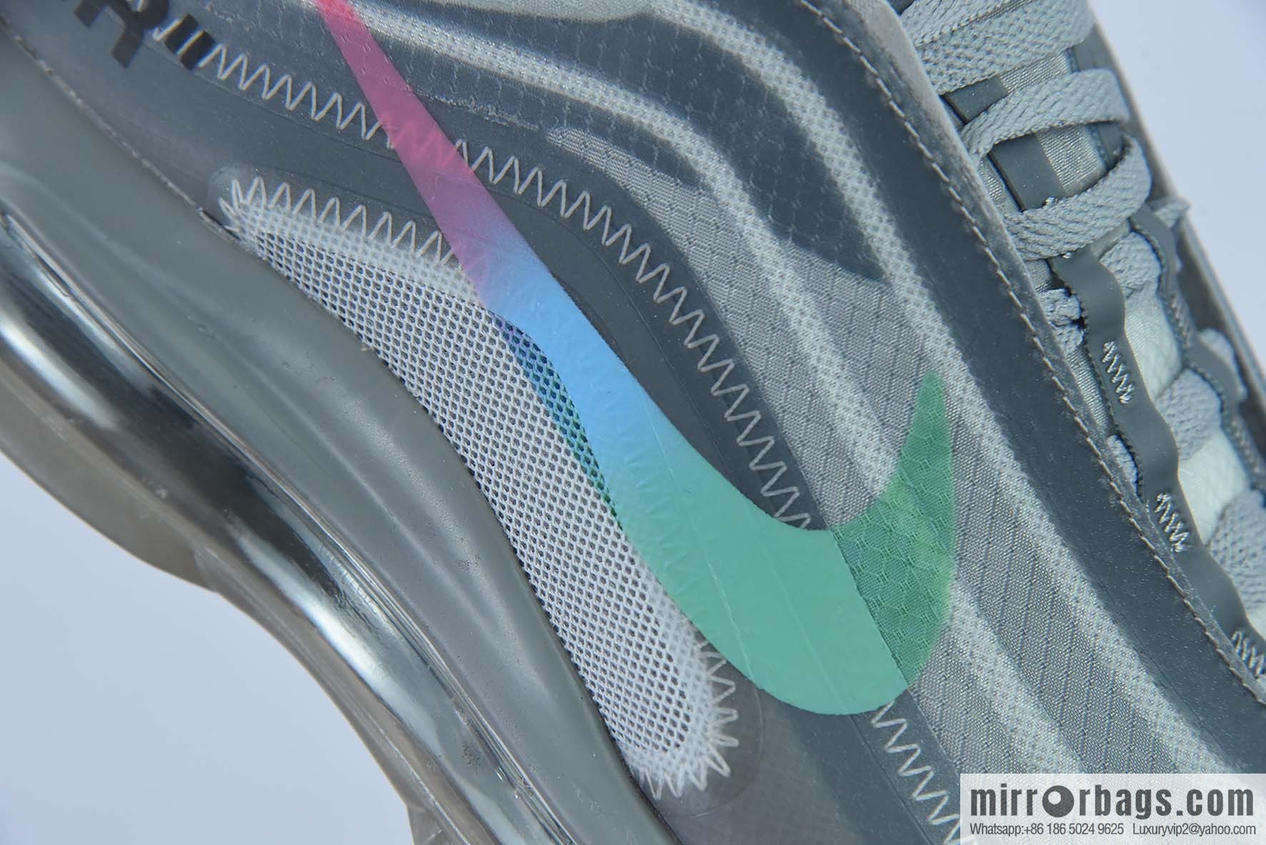 OWF Pure Original OFF-WHITE x Nike Air Max 97 Menta Rainbow Hook Men's sneakers AJ4585-101