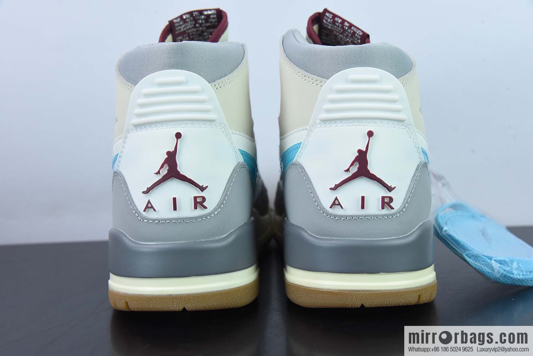 Air Jordan Legacy AJ312 White Gray Blue Vintage Basketball Shoes FB1875-141
