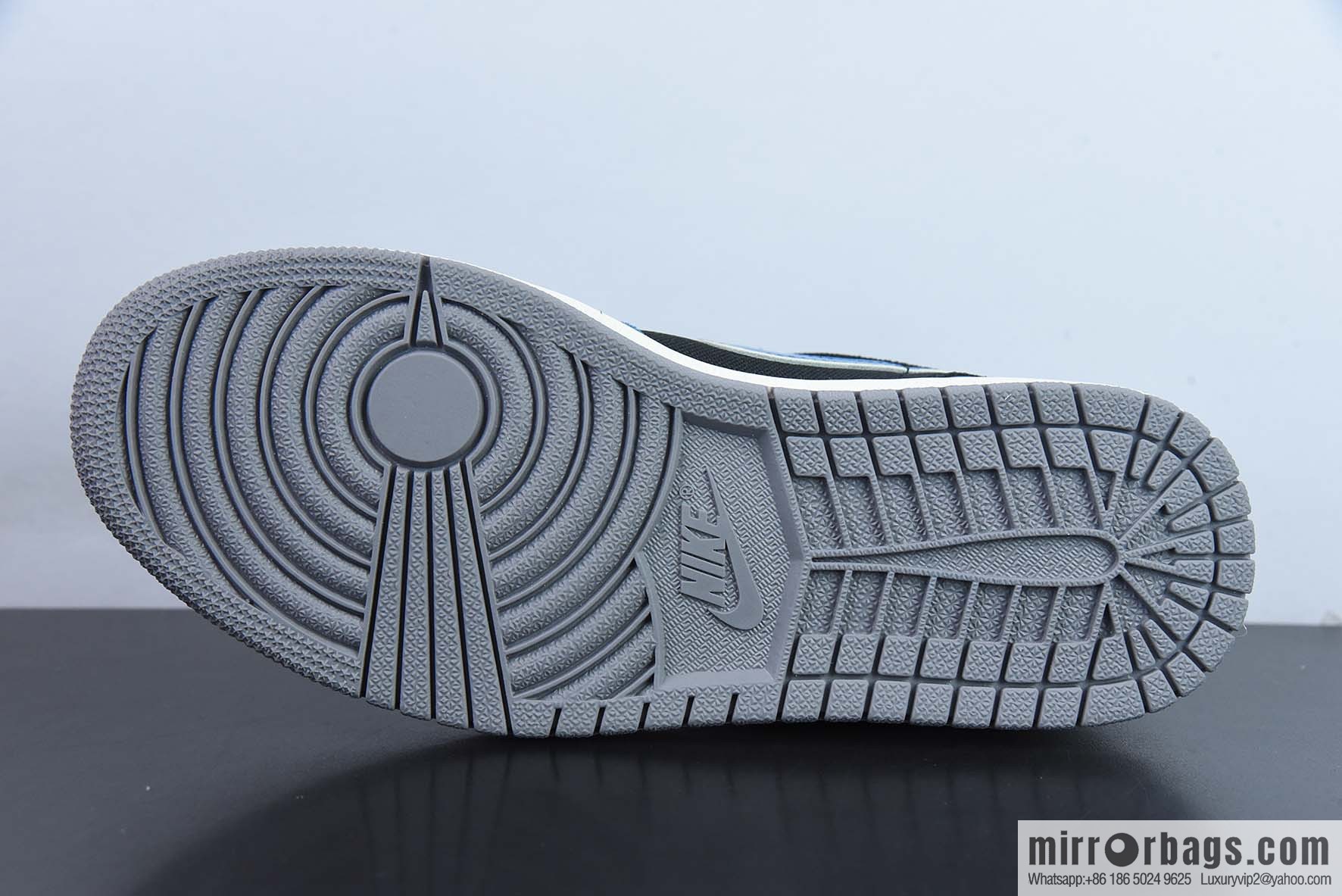 Air Jordan 1 Low patent leather black and blue low-top casual board shoes, item number: DR8867 400