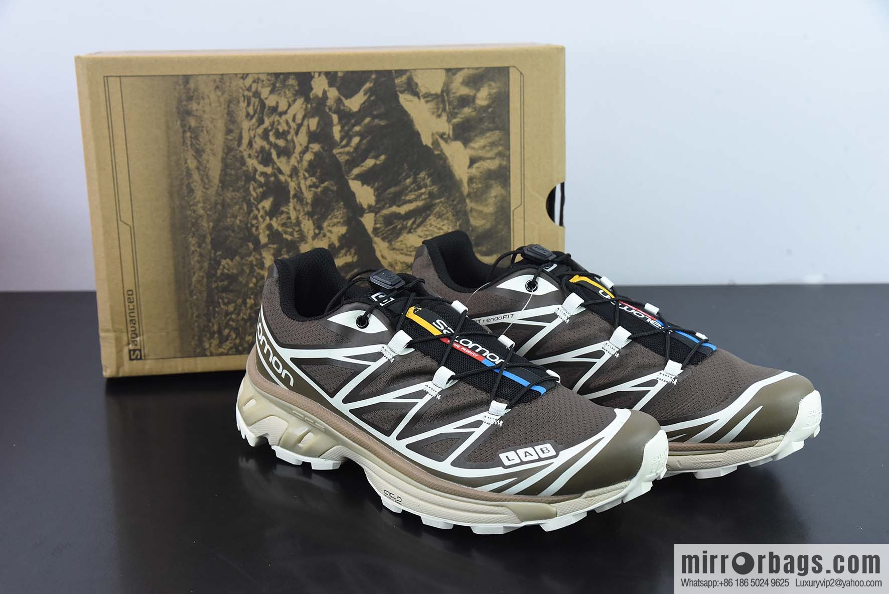 Salomon Salomon XT-6 Mist Blue Vintage Functional Trend Casual Running Shoes 410864