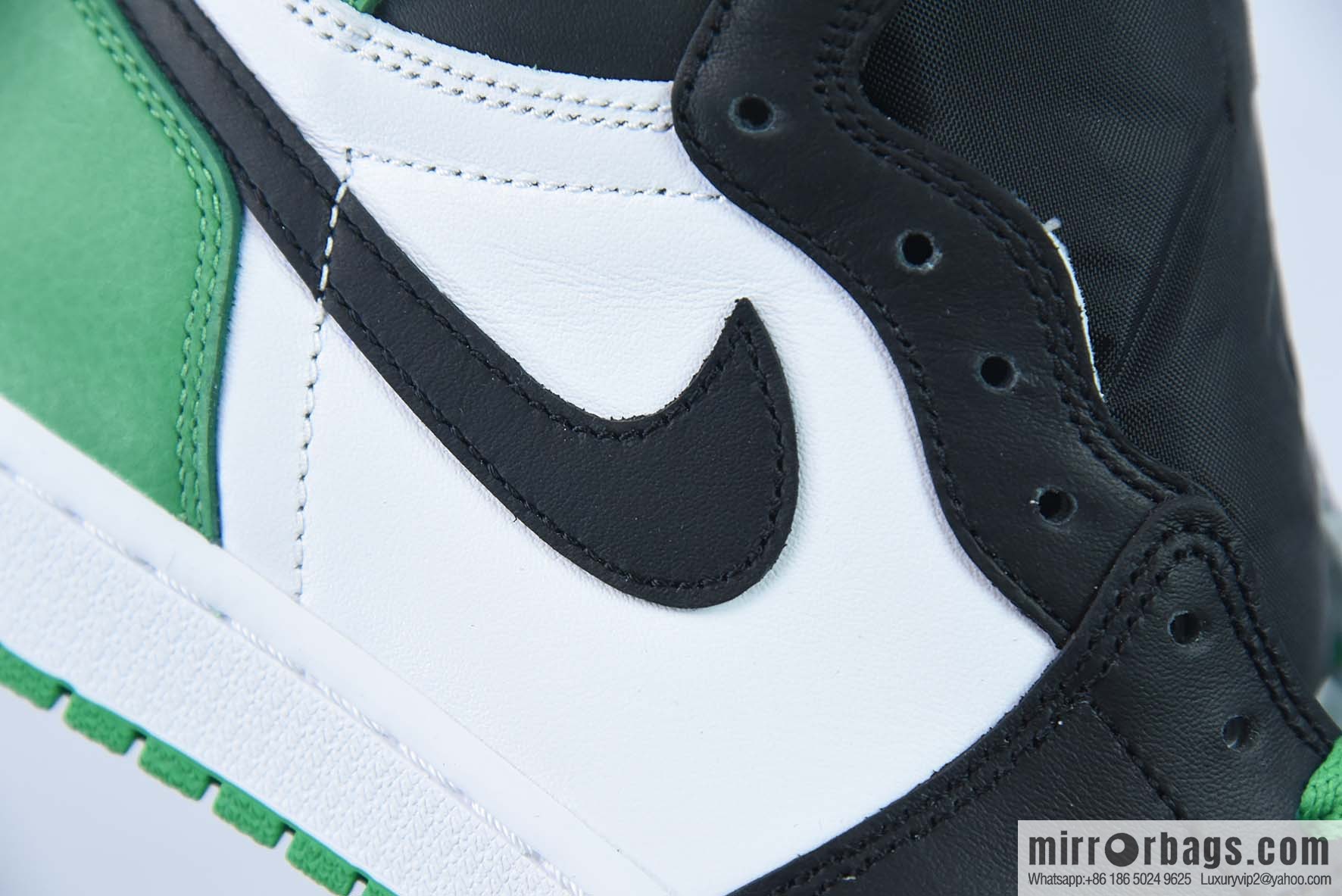 Air Jordan 1 High OG Lucky Green Black and Green Toe Vintage High Top Basketball Shoes, White and Green Black Item number: DZ5485-031