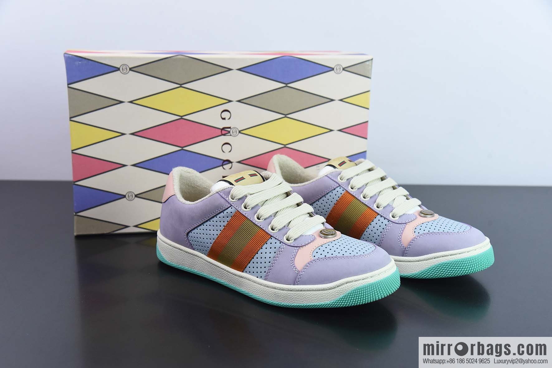 Gucci Distressed Screener sneakers Gucci dirty shoes series