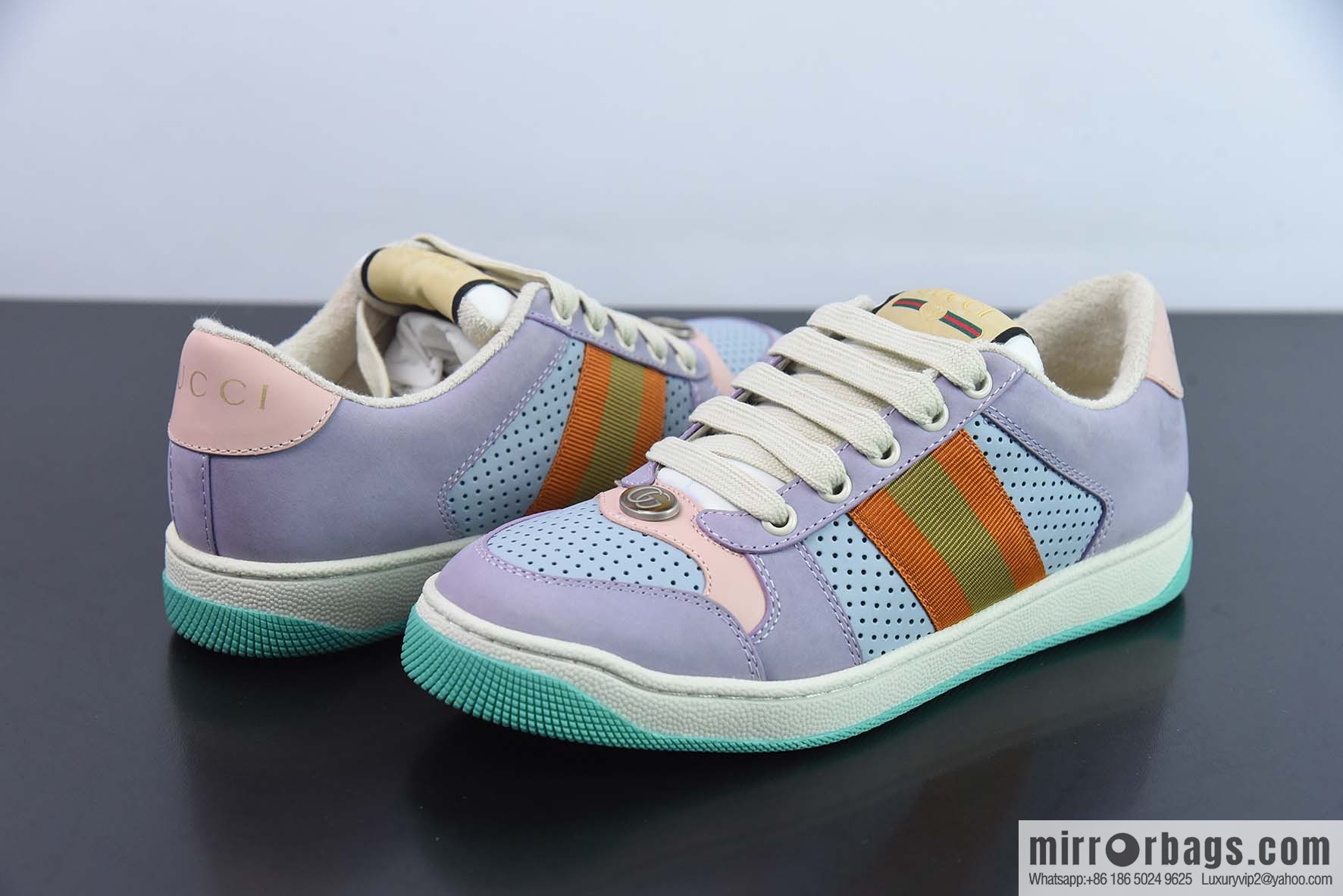 Gucci Distressed Screener sneakers Gucci dirty shoes series