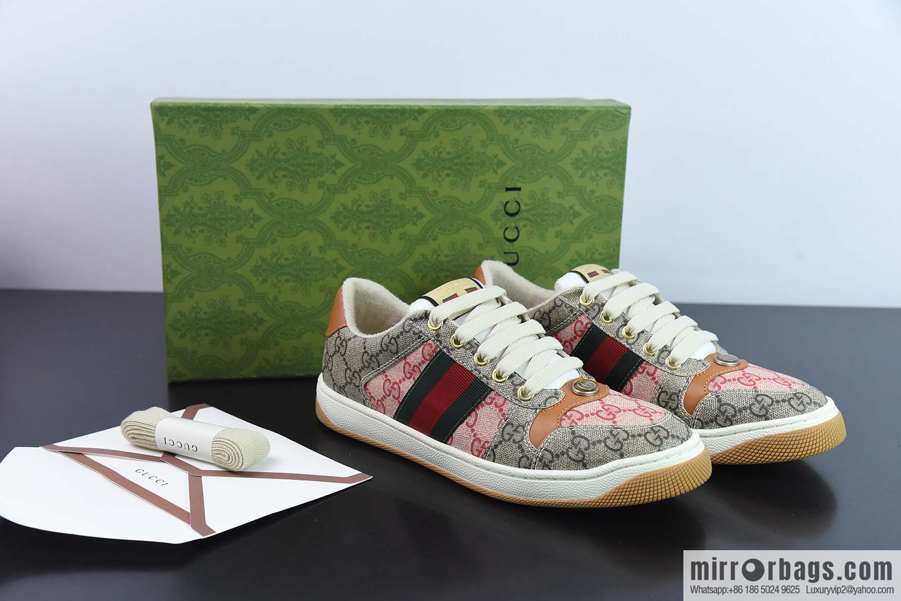 Gucci Distressed Screener sneakers Gucci dirty shoes series