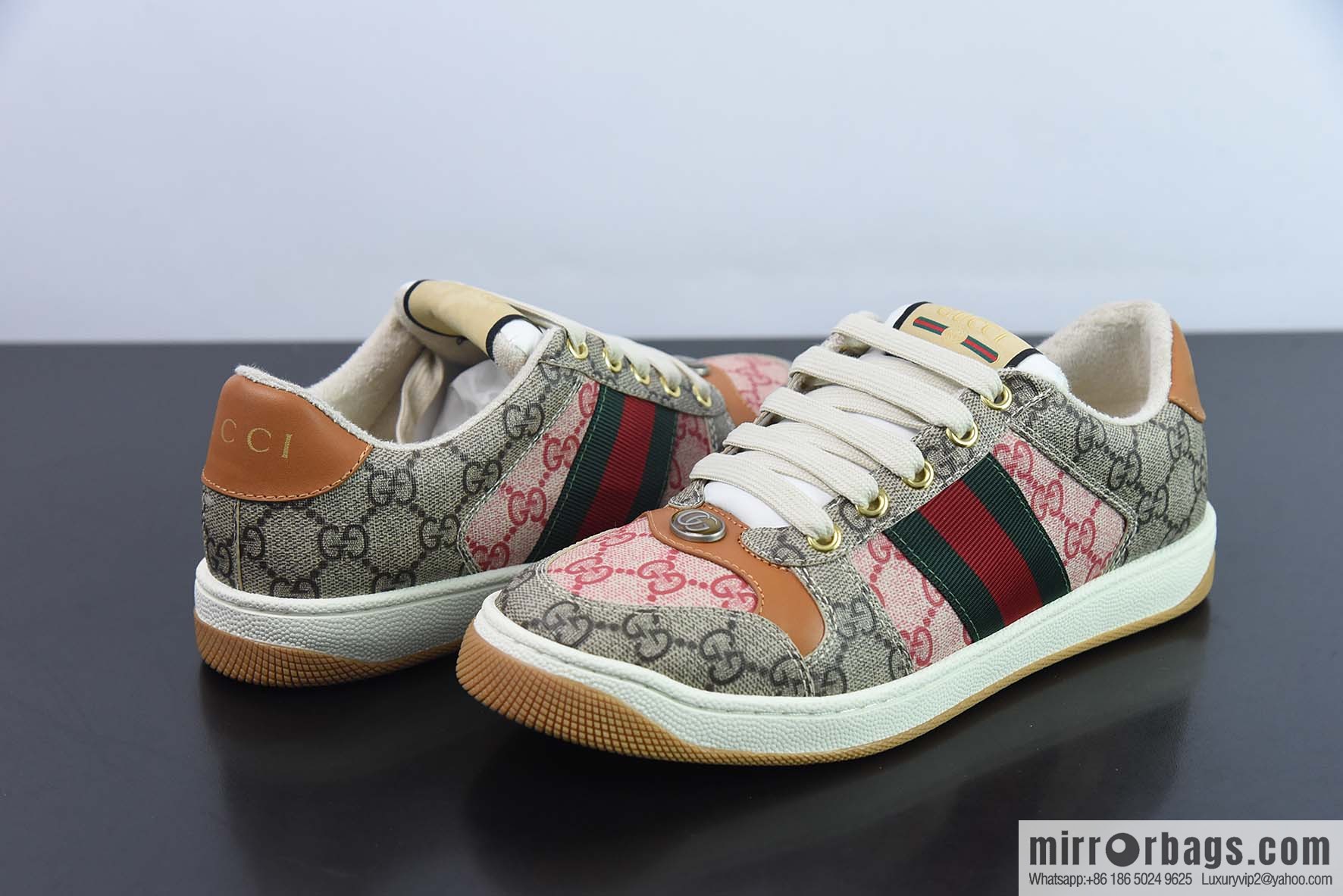 Gucci Distressed Screener sneakers Gucci dirty shoes series