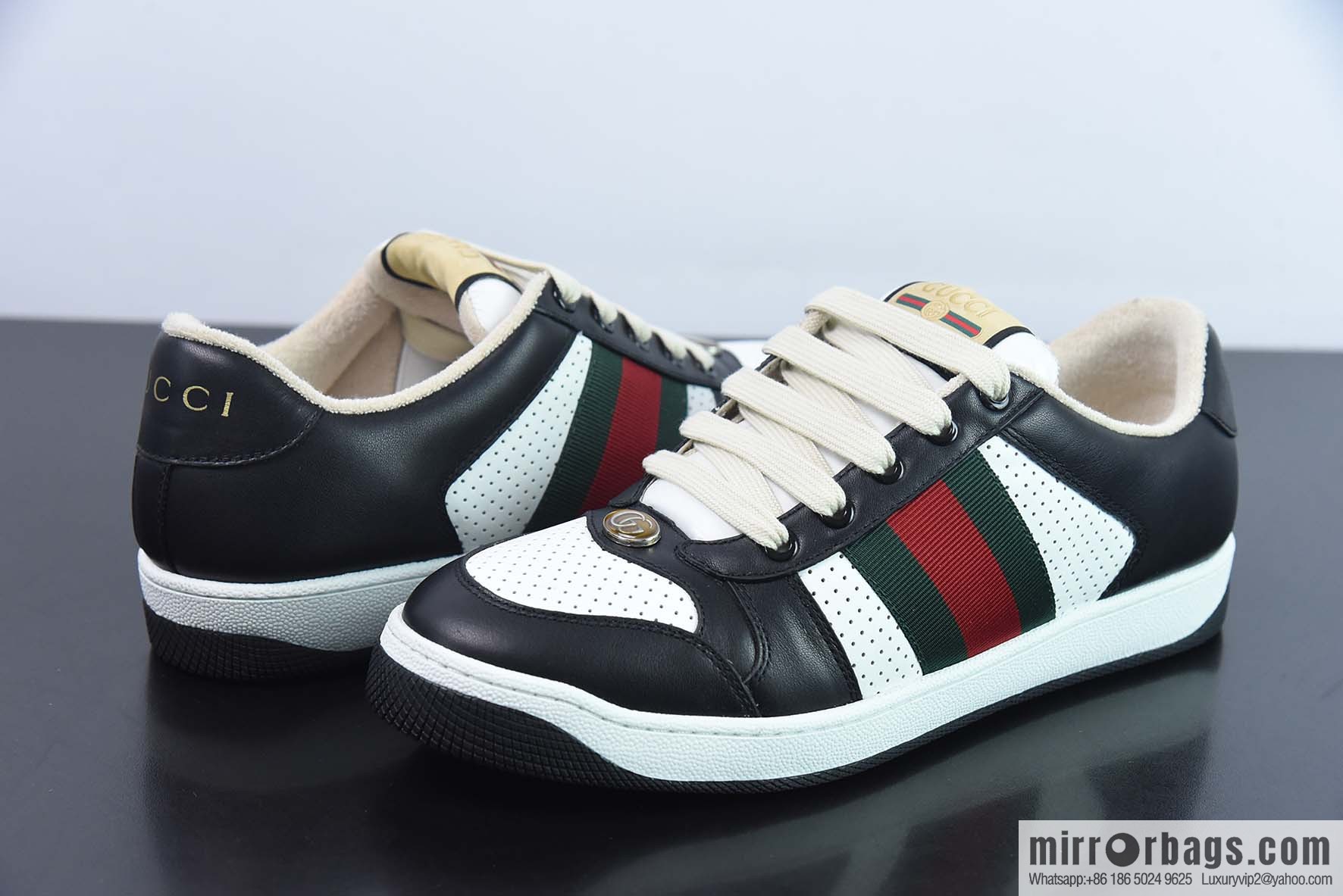 Gucci Distressed Screener sneakers Gucci dirty shoes series